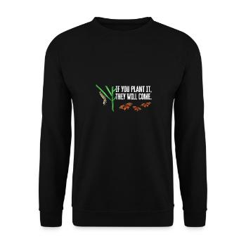 Monarque papillon monarque américain papillon monarque - Sweat-shirt Unisexe - noir - Devant - Alina (178cm) & Michal (187cm)