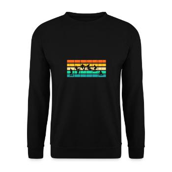 Retro Wakeboarder Wakeboard Wakeboarding - Sweat-shirt Unisexe - noir - Devant - Alina (178cm) & Michal (187cm)