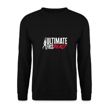 Disque de lancer de frisbee ultime - Sweat-shirt Unisexe - noir - Devant - Alina (178cm) & Michal (187cm)