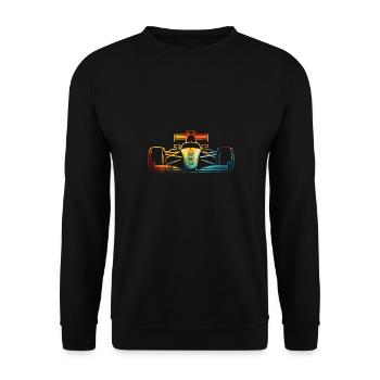 Voiture de course - Sweat-shirt Unisexe - noir - Devant - Alina (178cm) & Michal (187cm)