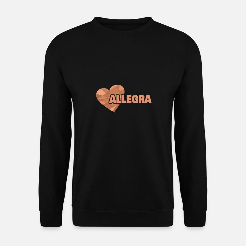 First name Allegra - Unisex Sweatshirt - black
