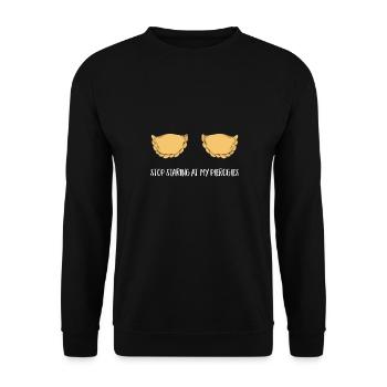 Pierogi polonais - Sweat-shirt Unisexe - noir - Devant - Alina (178cm) & Michal (187cm)