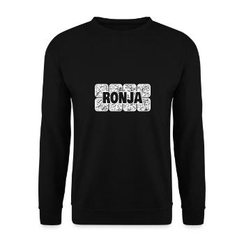Baby Ronja - Unisex Pullover - Schwarz - Vorne - Alina (178cm) & Michal (187cm)