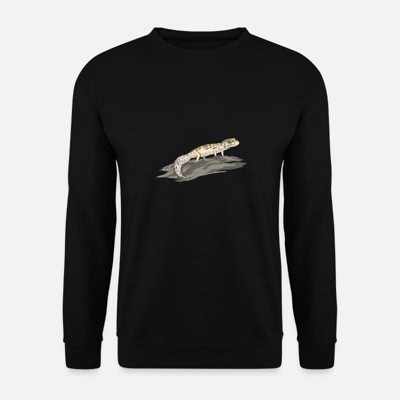 Leopardgecko Reptil Haustier Gecko - Unisex Pullover - Schwarz