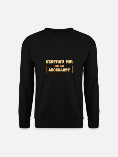 Lustig Augenarzt - Unisex Pullover - Schwarz