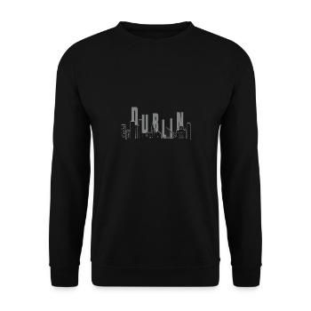 Horizon de Dublin - Sweat-shirt Unisexe - noir - Devant - Alina (178cm) & Michal (187cm)