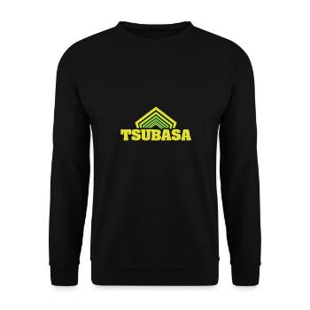 First name Tsubasa - Unisex Sweatshirt - black - Front - Alina (178cm) & Michal (187cm)