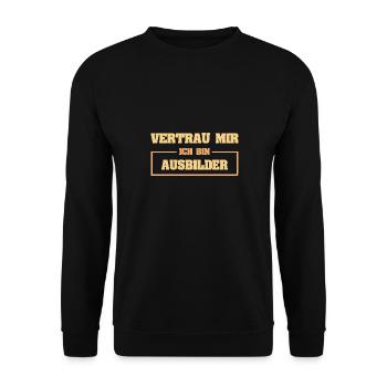 Cadeau pour l’instructeur - Sweat-shirt Unisexe - noir - Devant - Alina (178cm) & Michal (187cm)