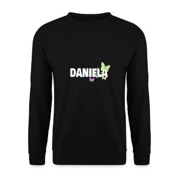 Daniela - Sweat-shirt Unisexe - noir - Devant - Alina (178cm) & Michal (187cm)