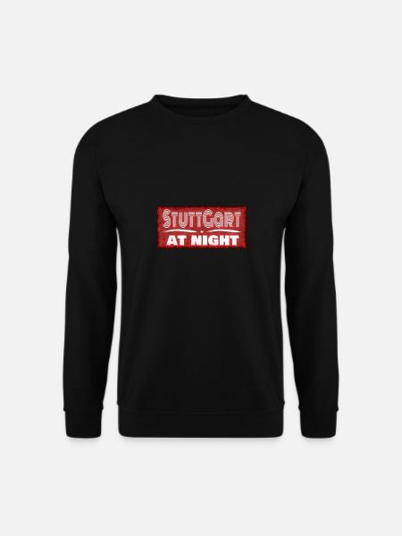 City of Stuttgart at night - Unisex Sweatshirt - black