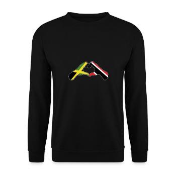 Drapeau de Trinité-et-Tobago - Sweat-shirt Unisexe - noir - Devant - Alina (178cm) & Michal (187cm)