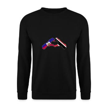 Drapeau de Trinité-et-Tobago - Sweat-shirt Unisexe - noir - Devant - Alina (178cm) & Michal (187cm)