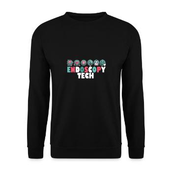 Unique Endoscopy Nurse and Gastro Squad Designs - Unisex Sweatshirt - black - Front - Alina (178cm) & Michal (187cm)