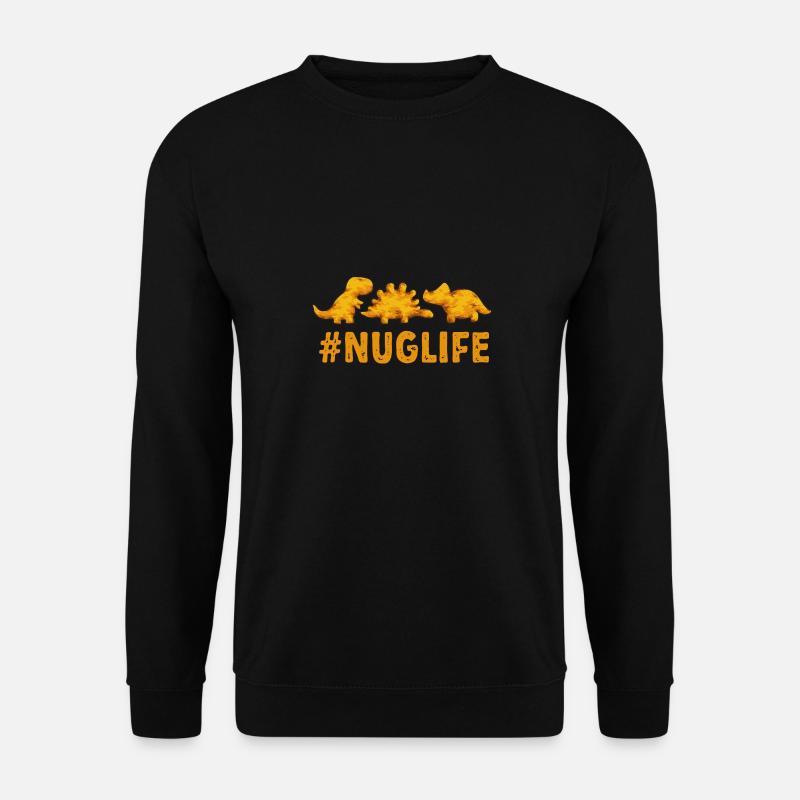 Dino Nuggets Dinosaur Chicken Nuggets - Unisex Sweatshirt - black