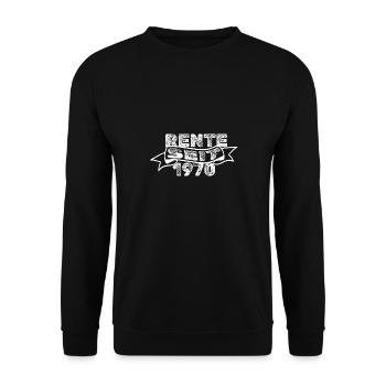 Retirement 1970 - Unisex Sweatshirt - black - Front - Alina (178cm) & Michal (187cm)