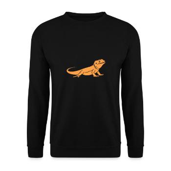 Bearded Dragon - Unisex Sweatshirt - black - Front - Alina (178cm) & Michal (187cm)