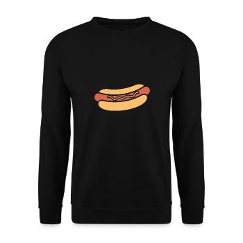 Hot dog - Unisex Sweatshirt - black - Front - Alina (178cm) & Michal (187cm)