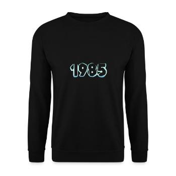 Year 1985 - Unisex Sweatshirt - black - Front - Alina (178cm) & Michal (187cm)