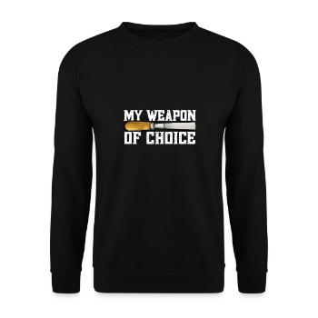 Charpentier sculpteur sur bois - Sweat-shirt Unisexe - noir - Devant - Alina (178cm) & Michal (187cm)