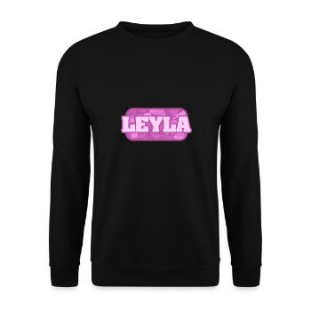 Leyla - Unisex Sweatshirt - black - Front - Alina (178cm) & Michal (187cm)