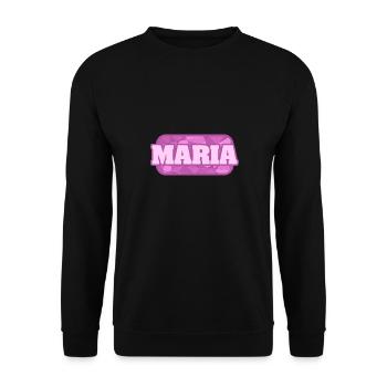 Maria - Unisex Sweatshirt - black - Front - Alina (178cm) & Michal (187cm)