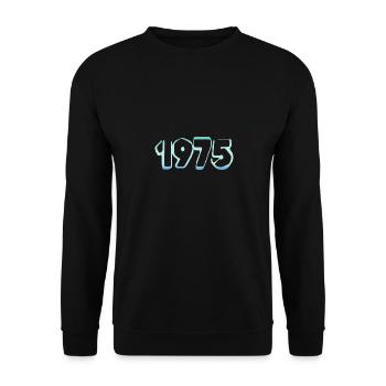 Eisblock 1975 - Unisex Pullover - Schwarz - Vorne - Alina (178cm) & Michal (187cm)