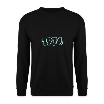 1974 - Unisex Sweatshirt - black - Front - Alina (178cm) & Michal (187cm)