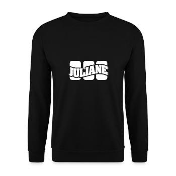 Nom Juliane - Sweat-shirt Unisexe - noir - Devant - Alina (178cm) & Michal (187cm)