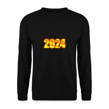 2024 - Unisex Sweatshirt - black - Front - Alina (178cm) & Michal (187cm)