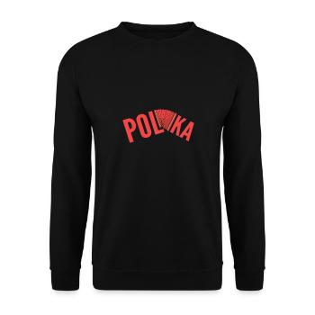Accordéon - Sweat-shirt Unisexe - noir - Devant - Alina (178cm) & Michal (187cm)