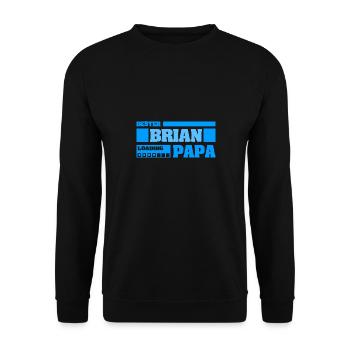 Vorname Brian - Unisex Pullover - Schwarz - Vorne - Alina (178cm) & Michal (187cm)