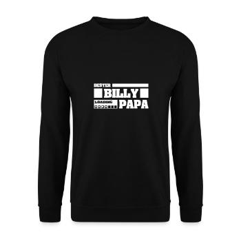 First name Billy - Unisex Sweatshirt - black - Front - Alina (178cm) & Michal (187cm)