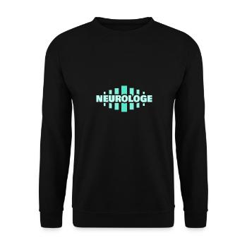 Neurologe als Beruf - Unisex Pullover - Schwarz - Vorne - Alina (178cm) & Michal (187cm)