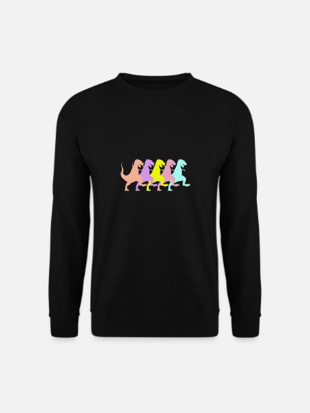 Dinosaurs Dancing Dinos Mob II - Unisex Sweatshirt - black
