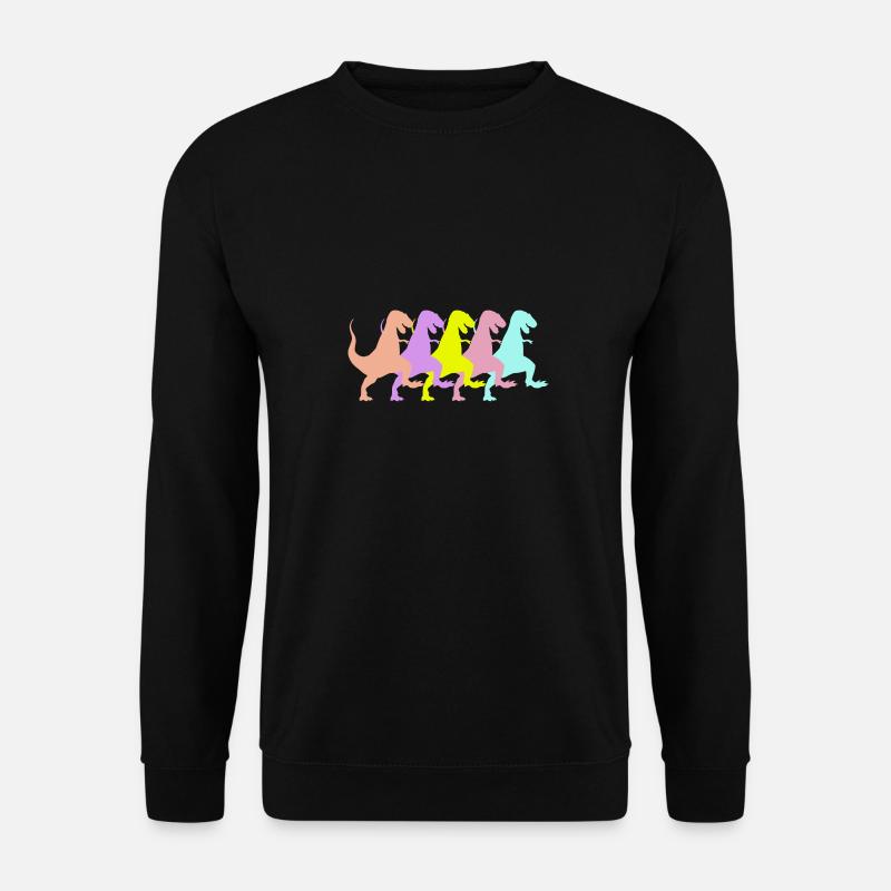 Dinosaurs Dancing Dinos Mob II - Unisex Pullover - Schwarz