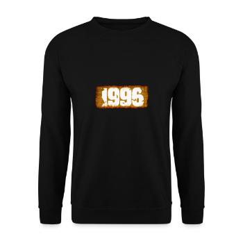 1996 - Unisex Sweatshirt - black - Front - Alina (178cm) & Michal (187cm)