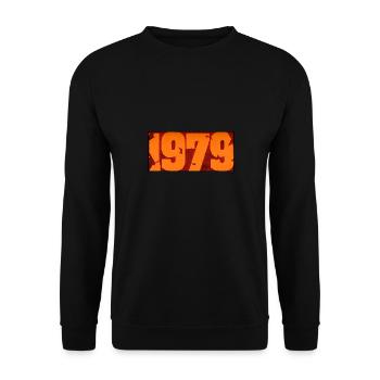 1979 - Unisex Pullover - Schwarz - Vorne - Alina (178cm) & Michal (187cm)