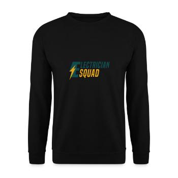 Elektriker-Trupp Elektroarbeiter Hobby Handwerker - Unisex Pullover - Schwarz - Vorne - Alina (178cm) & Michal (187cm)