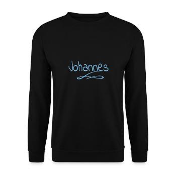 Gift for John - Unisex Sweatshirt - black - Front - Alina (178cm) & Michal (187cm)