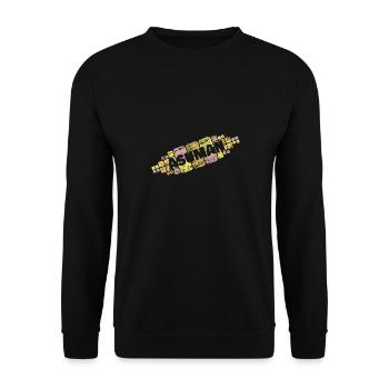 Mutter für Asuman Mutti Mama - Unisex Pullover - Schwarz - Vorne - Alina (178cm) & Michal (187cm)