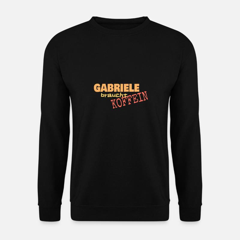 Gabriele Koffein - Unisex Pullover - Schwarz