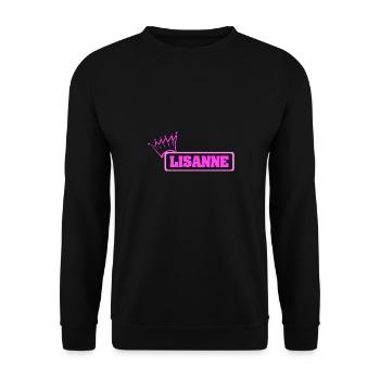 Krone Lisanne - Unisex Sweatshirt - black - Front - Alina (178cm) & Michal (187cm)