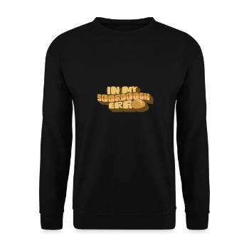 Dans mon ère au levain Home Baker Funny Bread Baking - Sweat-shirt Unisexe - noir - Devant - Alina (178cm) & Michal (187cm)