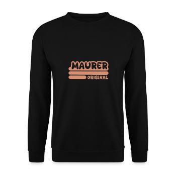 Bricklayer - Unisex Sweatshirt - black - Front - Alina (178cm) & Michal (187cm)