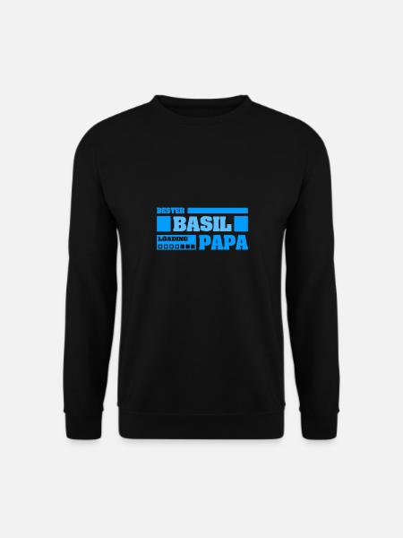 Basil as a given name - Unisex Sweatshirt - black