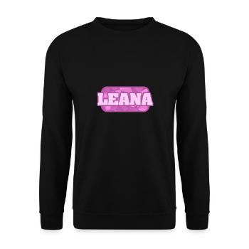 Health Leana - Unisex Sweatshirt - black - Front - Alina (178cm) & Michal (187cm)