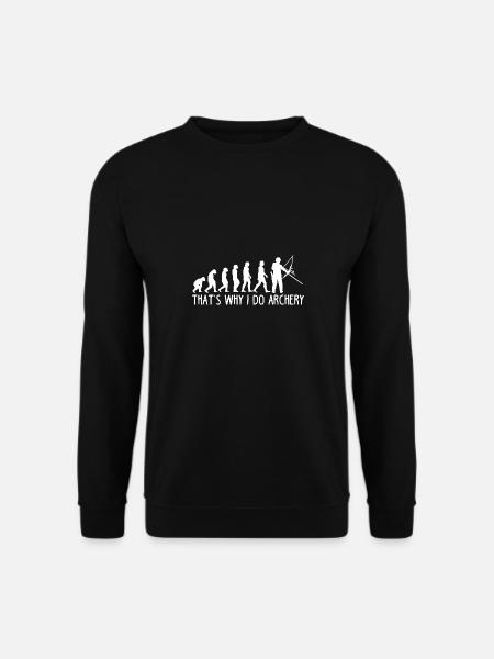 Bogenschießen Evolution - Unisex Pullover - Schwarz