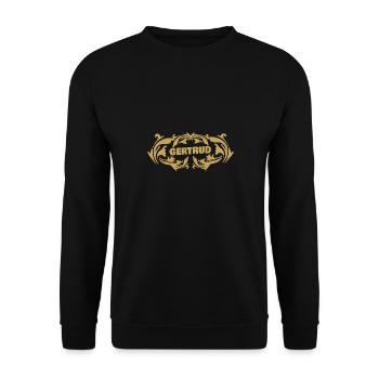 Gertrud - Unisex Pullover - Schwarz - Vorne - Alina (178cm) & Michal (187cm)