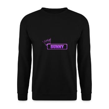 Daughter Sunny - Unisex Sweatshirt - black - Front - Alina (178cm) & Michal (187cm)