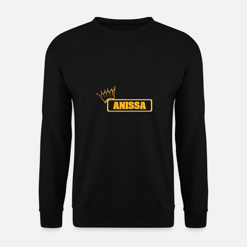 prénom Anissa - Sweat-shirt Unisexe - noir
